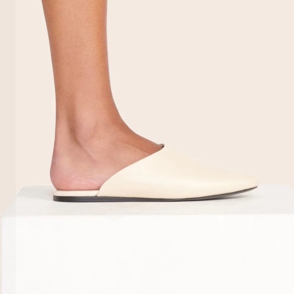 STAUD Shoes - STAUD Abby Slipper in cream leather - size 39 and 40